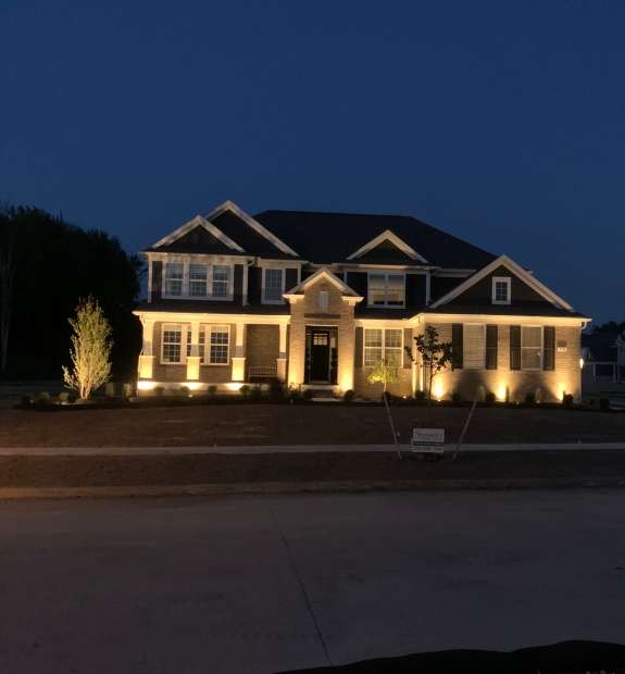 Outdoor lighting installation service image from Stonework's Landscaping